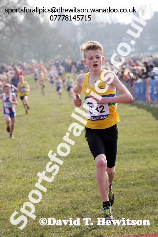 Boys under-13s 2016 Inter Counties Cross Country Champs. and Cross Challenge Final, Cofton Park, Birmingham. Photo: David T. Hewitson/Sports for All Pics